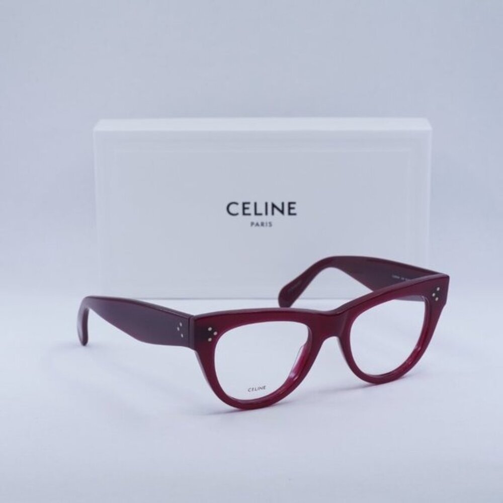 Celine CL5003IN 069 Cat Eye Eyeglasses 50mm - Burgundy - Picture 7 of 9
